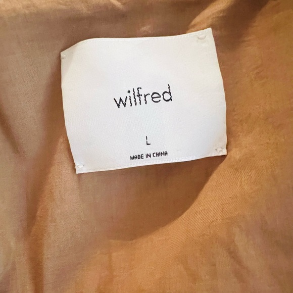 Aritizia Wilfred Rialto Tan Wool Coat with belt - Picture 10 of 12